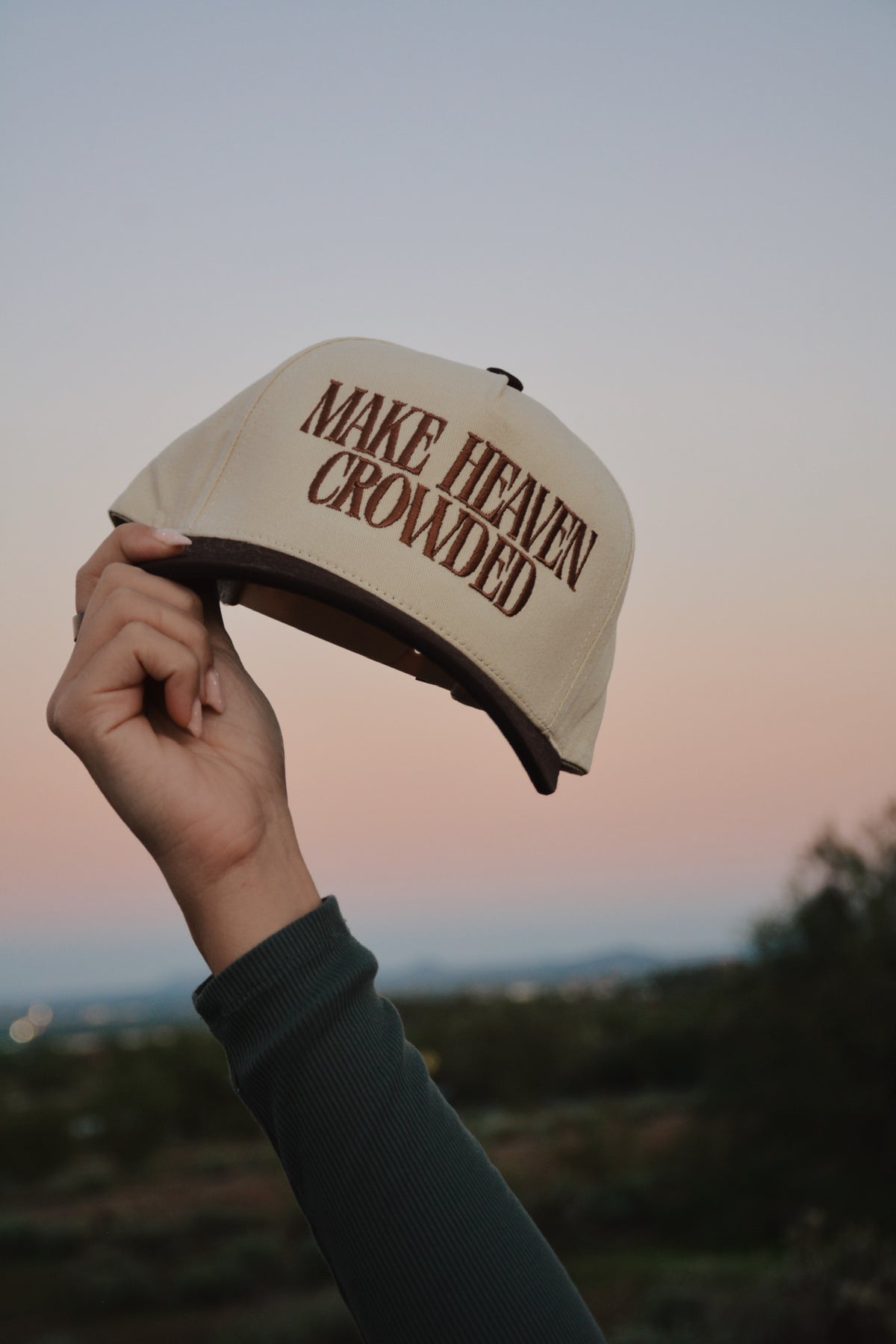 Make Heaven Crowded Trucker Hat