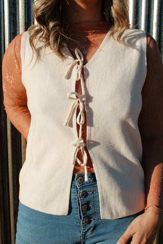 Honey Tied Sweater Vest